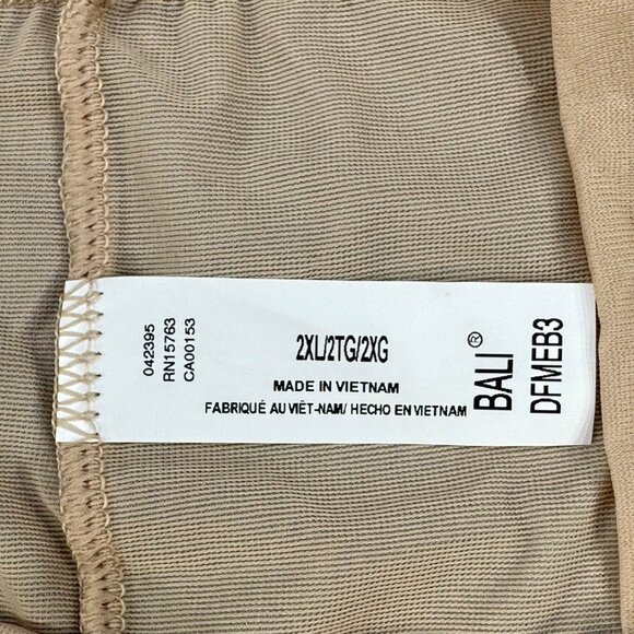 Bali Women's Size 2XL Panty Hi Cut Smoothing Beige New With Tags - Picture 4 of 8